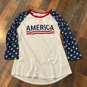 Natural Reflections “America” baseball tee size medium